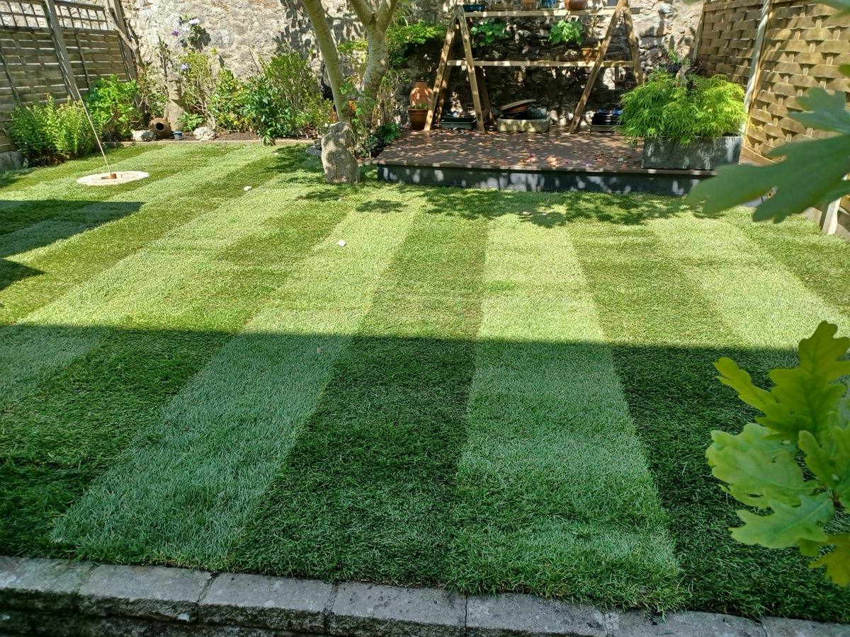 Turfing Work Example - After